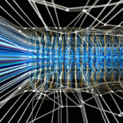 Imagem interna: Representação gráfica de inteligência artificial em marketing